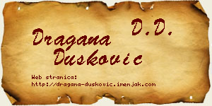 Dragana Dušković vizit kartica